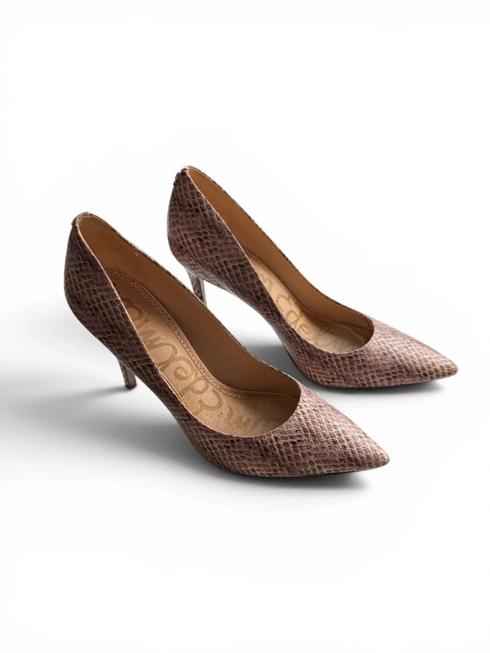 Sam Edelman Hazel Snake Print Leather Pumps Size 9